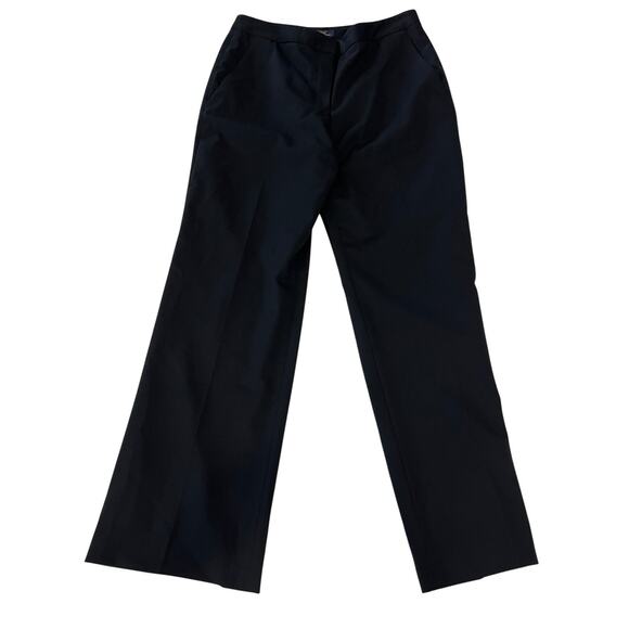 M3-1 BROOKS BROTHERS 346 Women's Wool Dress Pants Stretch Black Size 8 - Picture 1 of 10